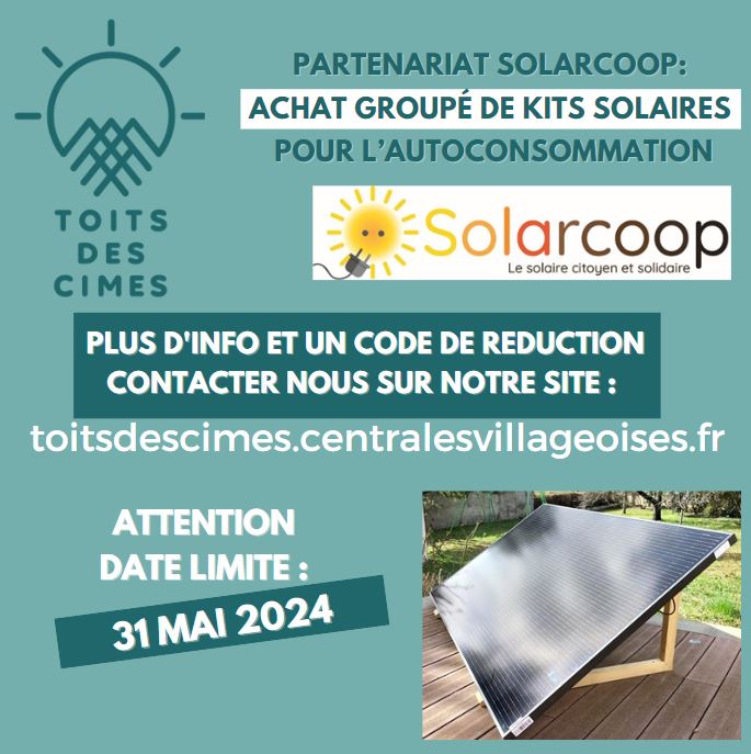Achat groupé de kit Solarcoop - mai 2024