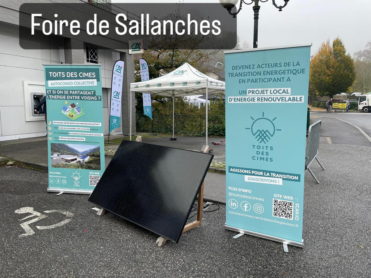 Toits des Cimes à la foire froide de Sallanches